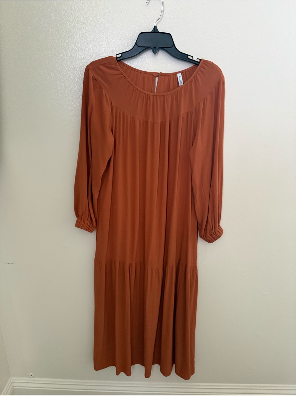 Rachel Pally Rust Long Sleeve Midi Dress